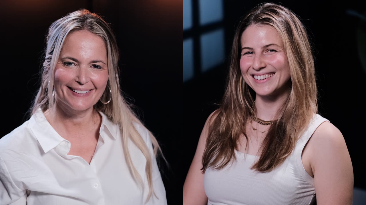 The two headshots from the session